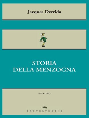 cover image of Storia della menzogna